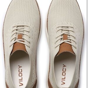 Men's Cream and Tan Sneakers